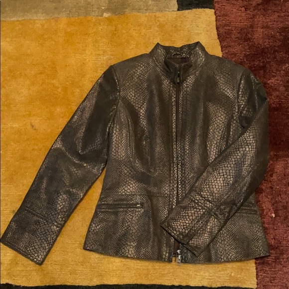 ALFANI LEATHER MOTORCYCLE JACKET